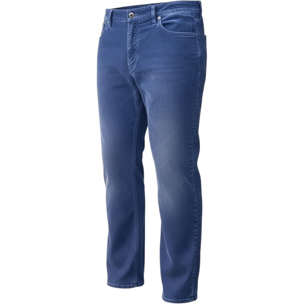 Polo Ralph Lauren Women Pants Blue Corduroy Straight Leg Classic Pony Logo